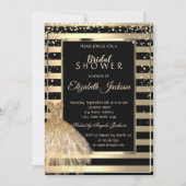 Gold Diamonds, gouddestrips Vrijgezellenfeest Kaart (Voorkant)