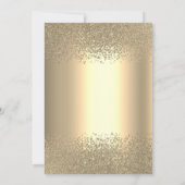 Gold Diamonds Heart Dress Bridal Shower  Kaart (Achterkant)