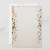 Gold Diamonds Meadow Wildflowers Afstuderen Kaart (Achterkant)