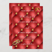 Gold Diamonds Red Tifted Luxury Wedding (Voorkant / Achterkant)