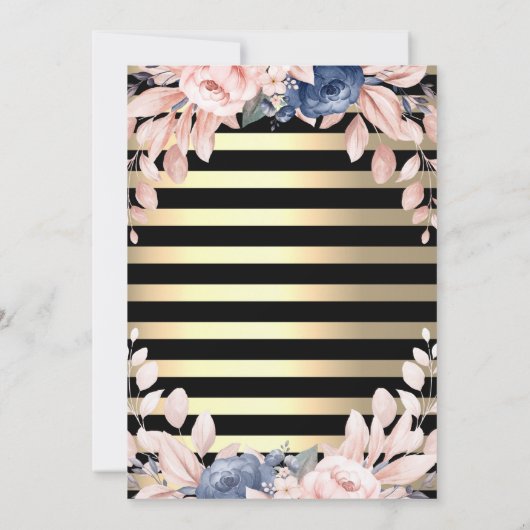 Gold Diamonds, Vrijgezellenfeest met gestreepte to Kaart (Achterkant)