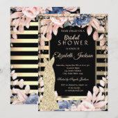 Gold Diamonds, Vrijgezellenfeest met gestreepte to Kaart (Voorkant / Achterkant)