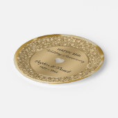 Gold Diamonds Wedding Jubileum Papieren Bordje (Gekanteld)