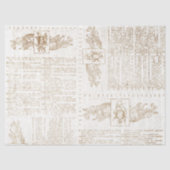  Gold Dictionary Page-lospage Tissuepapier (Voorkant)