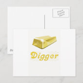 Gold Digger Briefkaart (Voorkant / Achterkant)