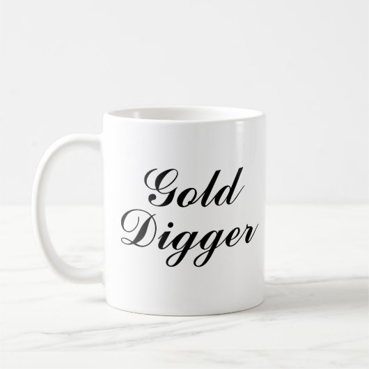 Gold Digger coffee mug gift Koffiemok (Links)