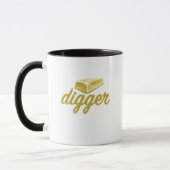 Gold Digger Funny Coffee Mok (Links)