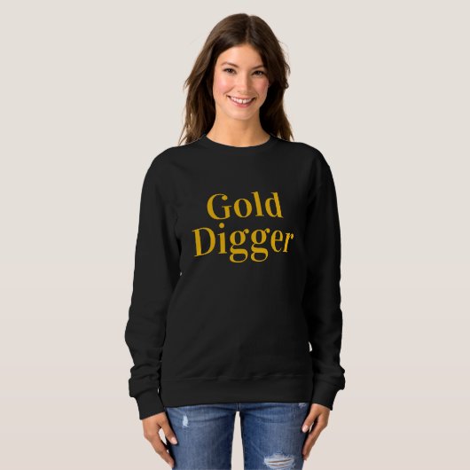 Gold Digger long sleeve sweatshirt for women (Voorkant volledig)