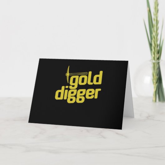 Gold Digger Spitzhacke Pickel Werkzeug Kaart (Voorkant)