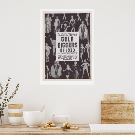 Gold Diggers uit 1933 Poster (Keuken)