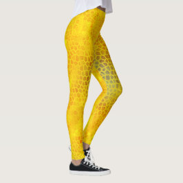 Gold Dinosaur Huid Leggings