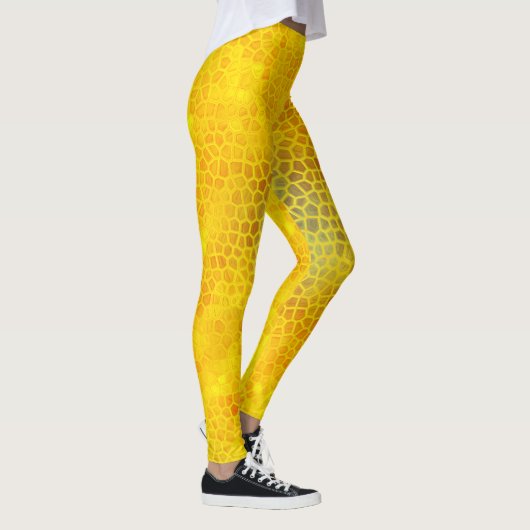 Gold Dinosaur Huid Leggings (Rechts)