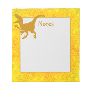 Gold Dinosaur Huid Notitieblok