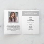 Gold Dipped Photo Memorial Program Programma (Binnen)