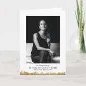 Gold Dipped Photo Memorial Program Programma (Voorkant)