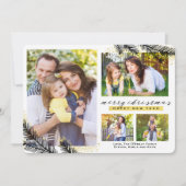 Gold Dipped Pine Branches kerst | Feestdagenkaart (Voorkant)