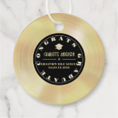 Gold Disc/Vinyl Record Afstuderen Bedankjes Labels (Voorkant)