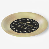 Gold Disc/Vinyl Record Afstuderen Papieren Bordje (Gekanteld)