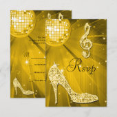 Gold Disco Ball Sparkle Heels RSVP (Voorkant / Achterkant)