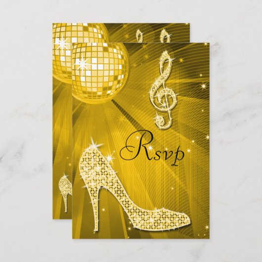 Gold Disco Ball Sparkle Heels RSVP (Voorkant / Achterkant)