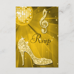 Gold Disco Ball Sparkle Heels RSVP Kaartje