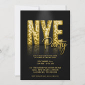 Gold Disco Glitter - Nieuwe jaren Kaart (Voorkant)