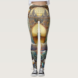Gold Disk-Leggings Leggings