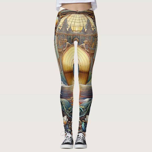 Gold Disk-Leggings Leggings (Voorkant)