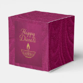 Gold Diya Happy Diwali Bedankdoosjes (Achterkant)