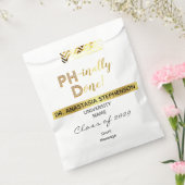 Gold Doctorate PhD Afstuderen Ceremony Party Bedankzakje (Gezegeld)