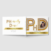 Gold Doctorate PhD Afstuderen Ceremony Party Photo Gastenboek (Volledig)