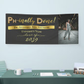 Gold Doctorate PhD Afstuderen Ceremony Party Spandoek (Beurs)