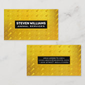 Gold Dog Bone Pattern Visitekaartje (Voorkant / Achterkant)