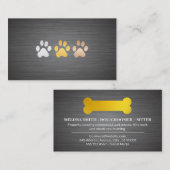 Gold Dog Bone Visitekaartje (Voorkant / Achterkant)