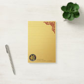 Gold Dog Papercut Chinees nieuwjaar 2018 Business Post-it® Notes (Kantoor)