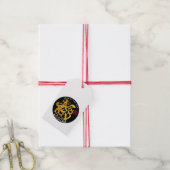 Gold Dog Papercut Chinees Nieuwjaar 2018 K CadeauL Cadeaulabel (Met Touw)