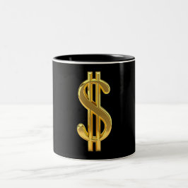 Gold Dollar Sign. Mok