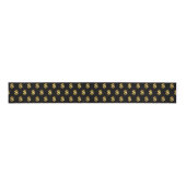 Gold Dollar Signs On Black Grosgrain Lint (Voorkant)
