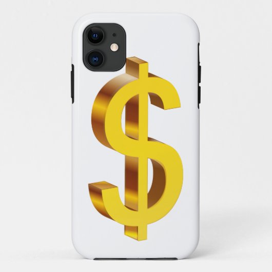 Gold Dollar-symbool Case-Mate iPhone Case (Achterkant)