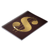 Gold Dollar-teken Notitieboek (Linkerzijde)