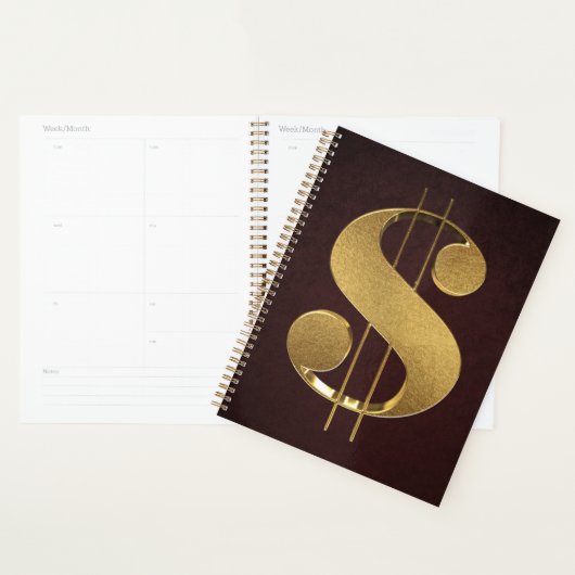 Gold Dollar-teken Planner (Display)
