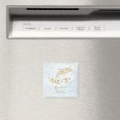 Gold Dolphin Personalized Magnet (Insitu (Vaatwasser))