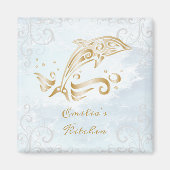 Gold Dolphin Personalized Magnet (Voorkant)