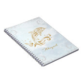 Gold Dolphin - persoonlijk Notitieboek (Rechterzijde)