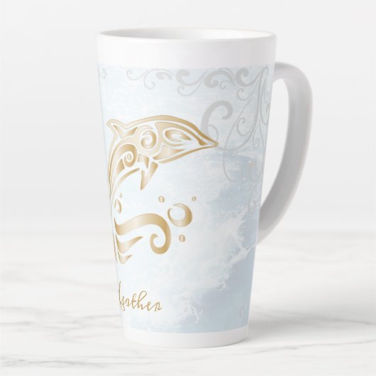 Gold Dolphin persoonlijke Mok (Rechterhoek)