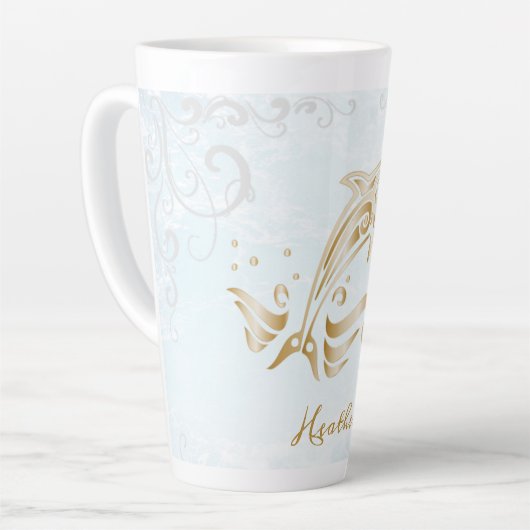 Gold Dolphin persoonlijke Mok (Linkerhoek)