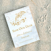 Gold Dolphin Save the Date Notice Aankondiging
