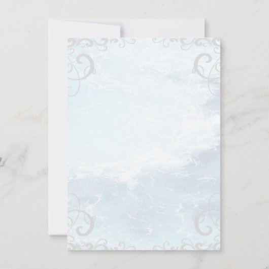 Gold Dolphin Wedding Rehearsal Dinner Uitnodiging (Achterkant)