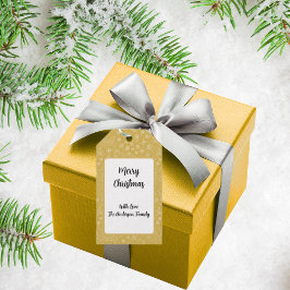 Gold Doodle Christmas Sleigh Pattern Cadeaulabel