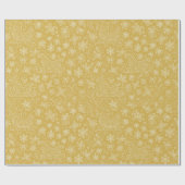 Gold Doodle Christmas Sleigh Pattern Cadeaupapier (Vlak)